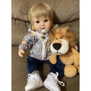 haveahug Reborn Baby boy with Blond full Body Vinyl
